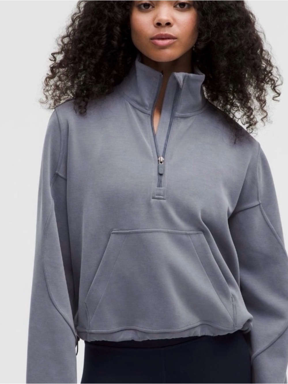 NWOT Lululemon Athletica Softstream Quarter Zip Slate Grey